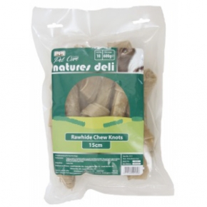 Bingham Farms Hide Chew Knots Medium 6" - 15cm Pack 10